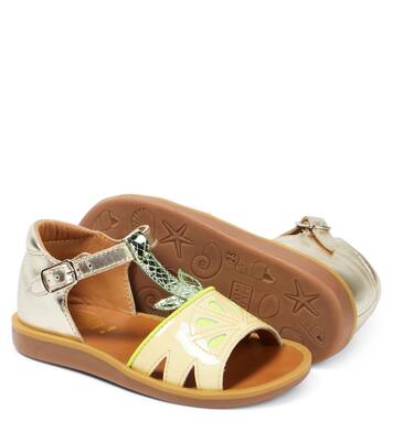 Poppy Agrume leather sandals | Pom d'Api