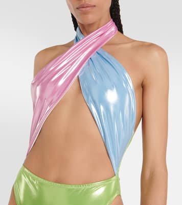 Badeanzug Italian Stallion aus Lamé | Reina Olga