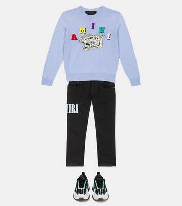 Tiger Varsity cotton sweater | Amiri Kids