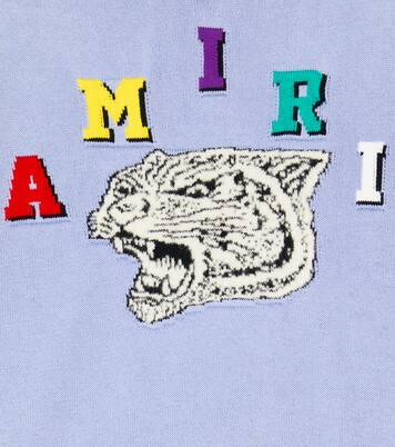 Tiger Varsity cotton sweater | Amiri Kids