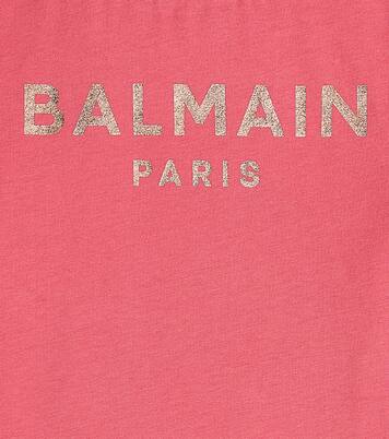 Logo cotton jersey T-shirt | Balmain Kids