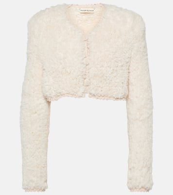 Cropped-Cardigan aus Fleece | Magda Butrym
