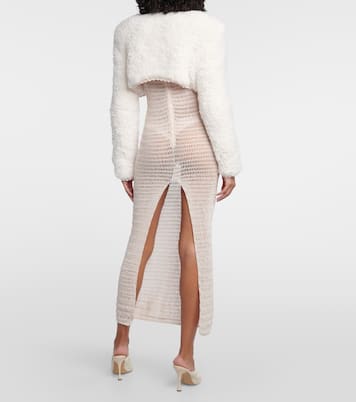 Cropped-Cardigan aus Fleece | Magda Butrym