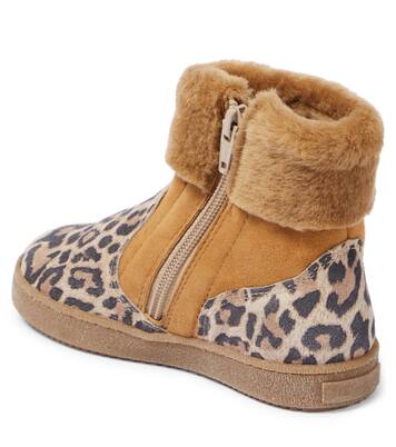 Shearling-trimmed suede ankle boots | PèPè