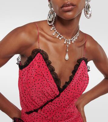 Robe longue en soie | Alessandra Rich