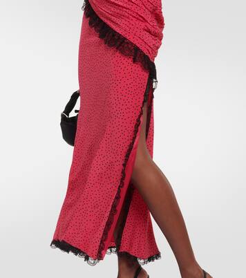 Robe longue en soie | Alessandra Rich