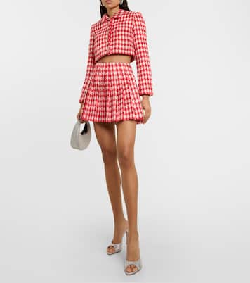 Houndstooth bouclé jacket | Self-Portrait