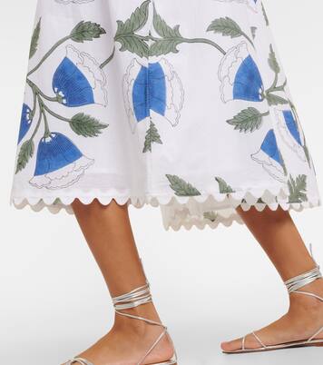 Bellflower cotton midi dress | Juliet Dunn