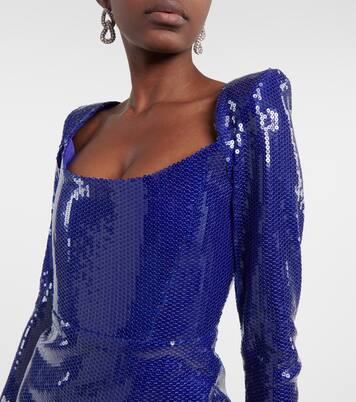 Robe midi à sequins | Alex Perry