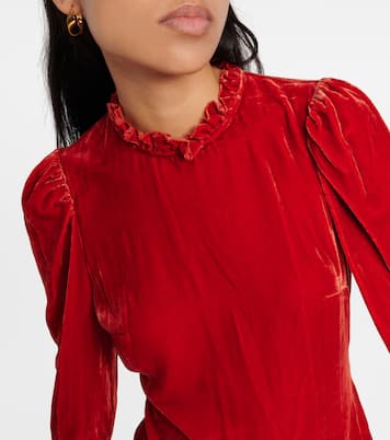 Bluse Mariene aus Samt | Ulla Johnson