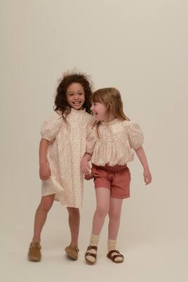 Bedrucktes Kleid Monica aus einem Baumwollgemisch | C'era Una Volta