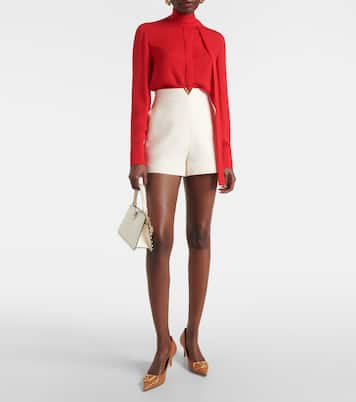 Schluppenbluse aus Seide | Valentino