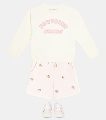 Fleurette cotton jersey sweatshirt | Bonpoint