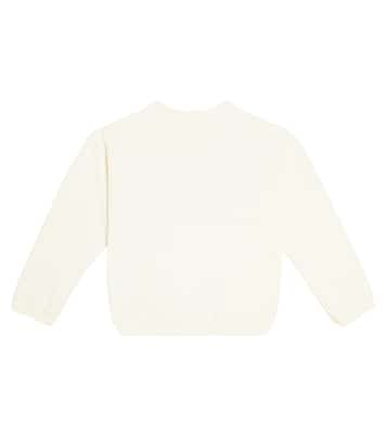 Fleurette cotton jersey sweatshirt | Bonpoint