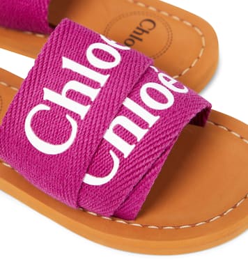 Sandali in canvas con logo | Chloé Kids
