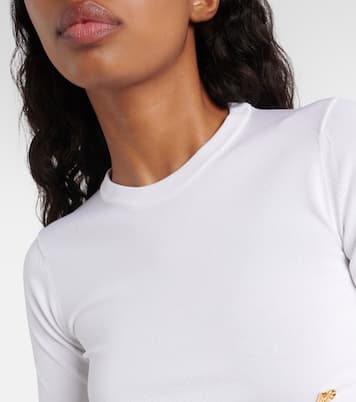 Cropped-Top aus einem Seidengemisch | Dolce&Gabbana