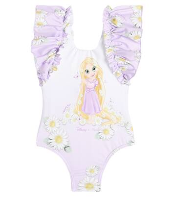Baby printed ruffled swimsuit | Monnalisa