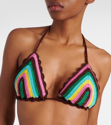 Top bikini in crochet a righe | Anna Kosturova