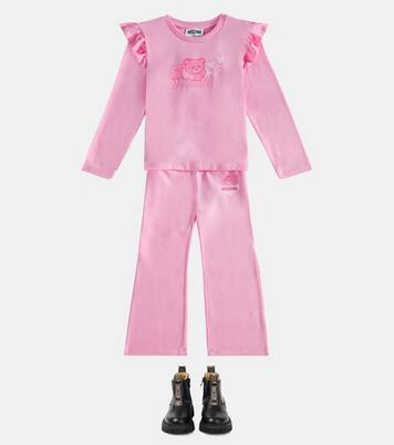 Teddy Bear cotton-blend sweatpants | Moschino Kids