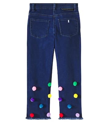 Jeans regular con pompon | Stella McCartney Kids