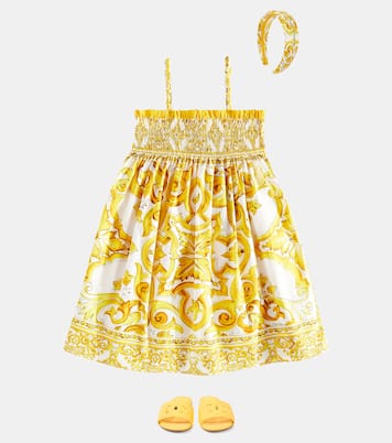 Printed silk headband | Dolce&Gabbana Kids