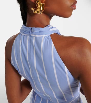 Robe midi Baylee rayée en coton mélangé | Veronica Beard