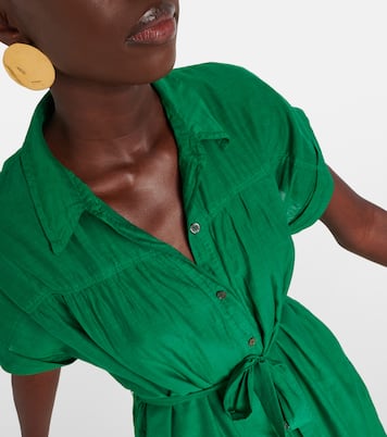 Robe chemise Marla en coton et soie | Velvet