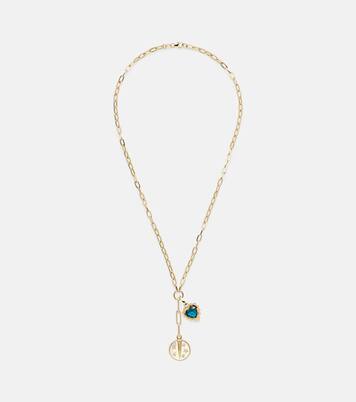 Resilience & True Love 18kt gold charm necklace with diamonds | FoundRae