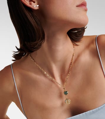 Resilience & True Love 18kt gold charm necklace with diamonds | FoundRae