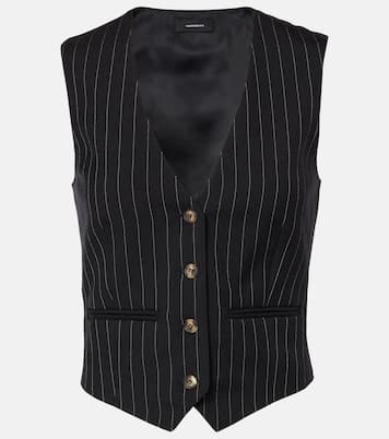 Pinstripe wool vest  | Wardrobe.NYC