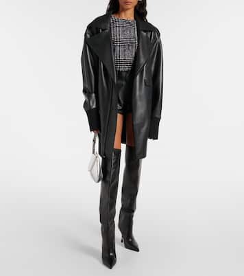Oversize-Jacke aus Lederimitat | Norma Kamali