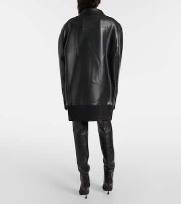 Oversize-Jacke aus Lederimitat | Norma Kamali