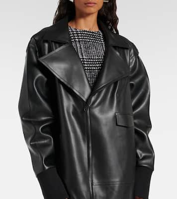 Oversize-Jacke aus Lederimitat | Norma Kamali