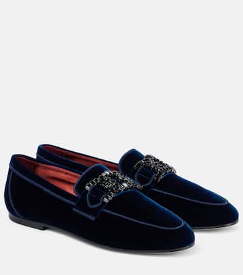 Loafers Kate aus Samt mit Kristallen | Tod's