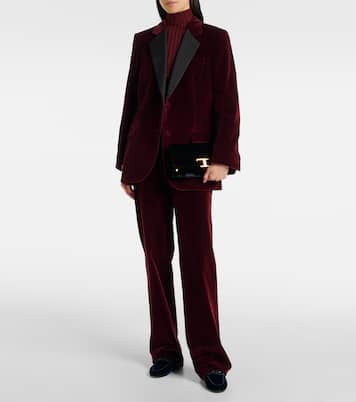 Loafers Kate aus Samt mit Kristallen | Tod's