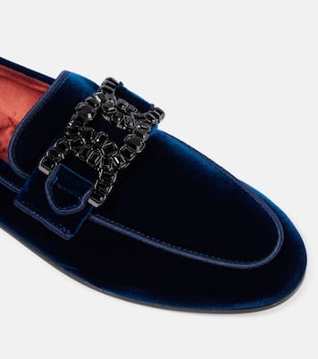 Loafers Kate aus Samt mit Kristallen | Tod's