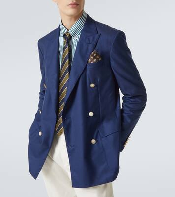Double-breasted cashmere blazer | Dunhill