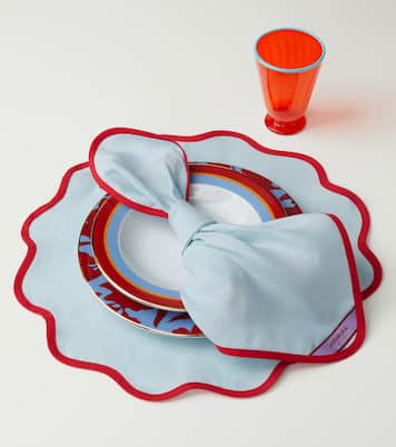 Rainbow Celeste Cloud set of 2 placemats | La DoubleJ