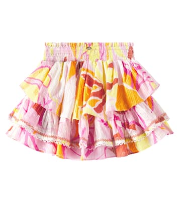 Gonna Ariane in cotone con stampa | Poupette St Barth Kids