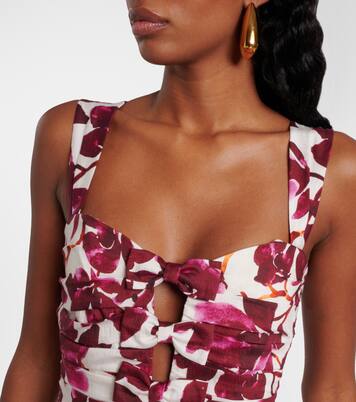 Robe midi Nerissa à fleurs | Rebecca Vallance