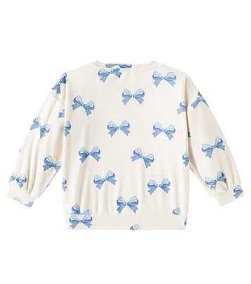 Felpa Itty in misto cotone con fiocco | Konges Sløjd