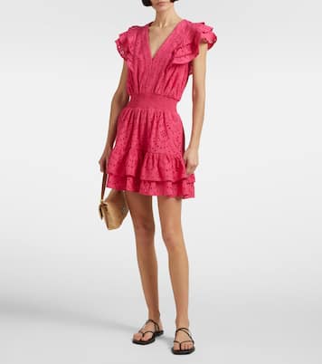 Camila shirred cotton minidress | Poupette St Barth