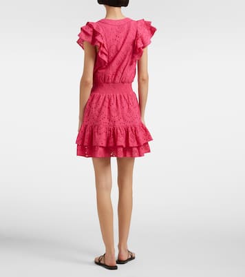 Camila shirred cotton minidress | Poupette St Barth