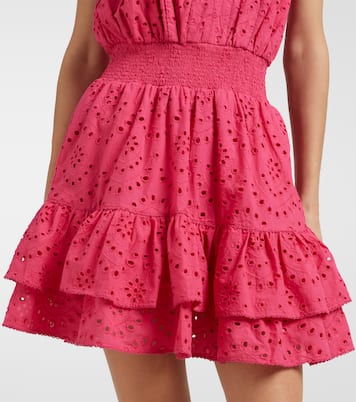 Camila shirred cotton minidress | Poupette St Barth