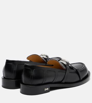 Double Heart leather loafers | Mach & Mach