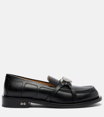 Double Heart leather loafers | Mach & Mach