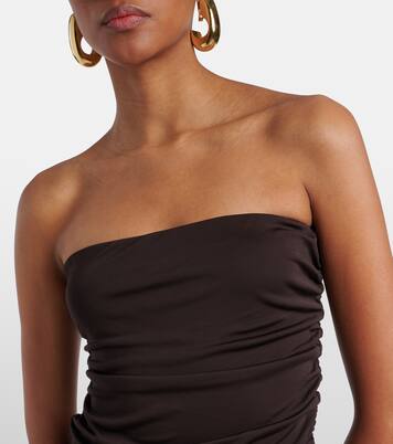 Mariana shirred jersey maxi dress | Staud