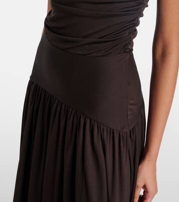 Mariana shirred jersey maxi dress | Staud