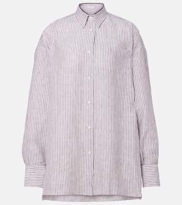 Monili striped linen shirt | Brunello Cucinelli