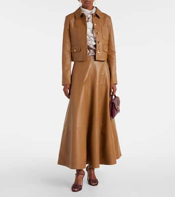 Cropped-Lederjacke Astley  | Altuzarra